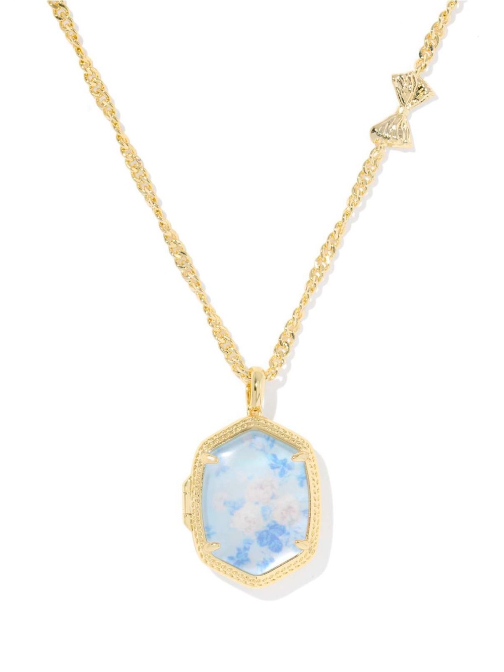 Kendra Scott x LoveShackFancy Daphne Gold Locket Necklace